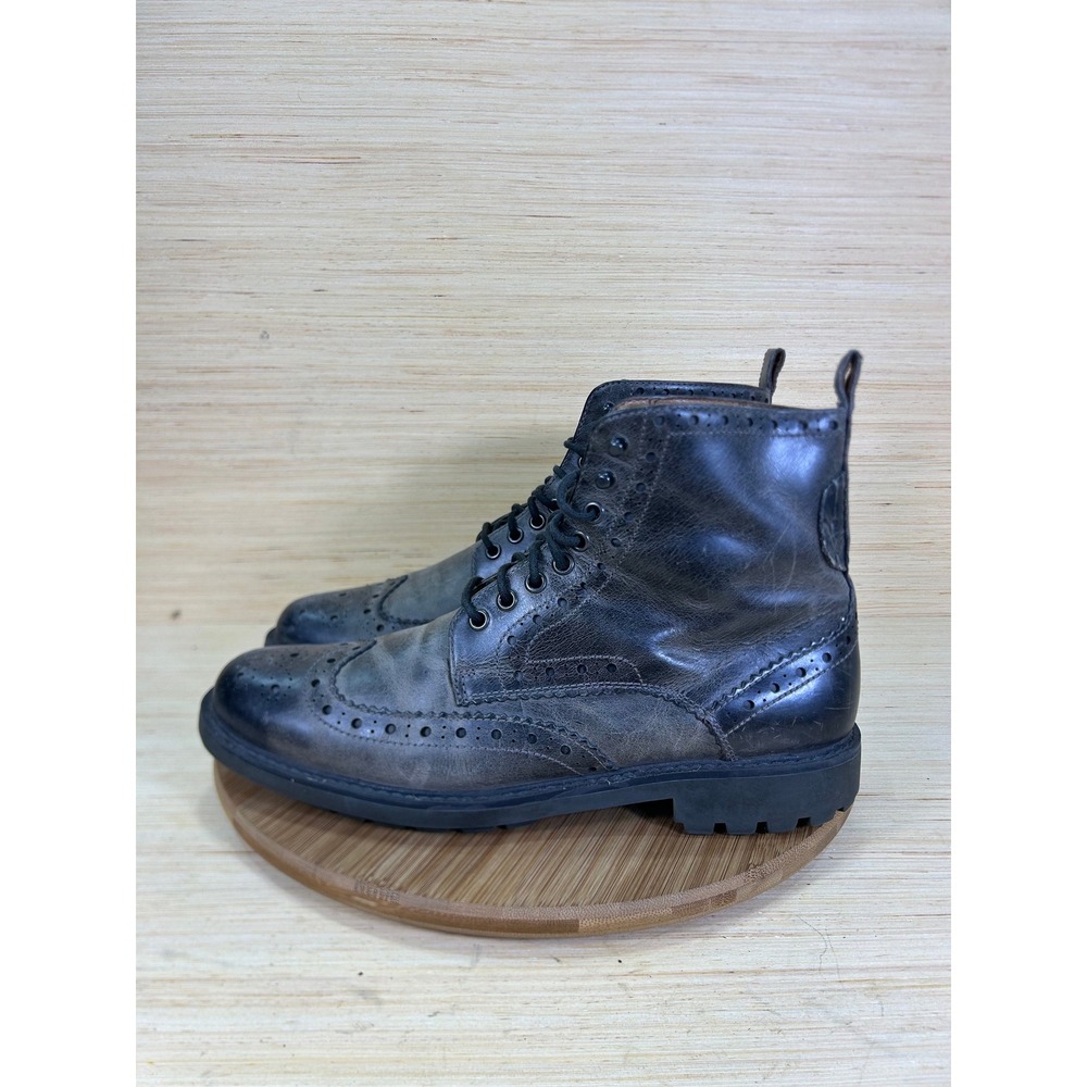 Clarks Montacute Lord Grey Leather Wingtip Brogue Boots 261036727095 Mens 10.5